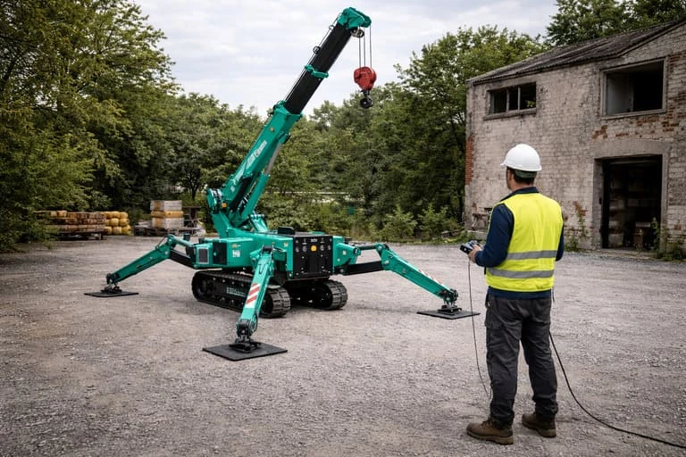 location de mini grue avec opérateur à Paris
